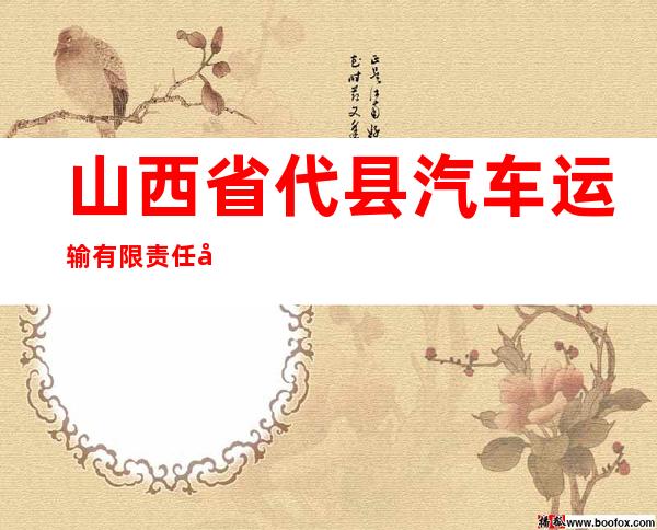 山西省代县汽车运输有限责任公司