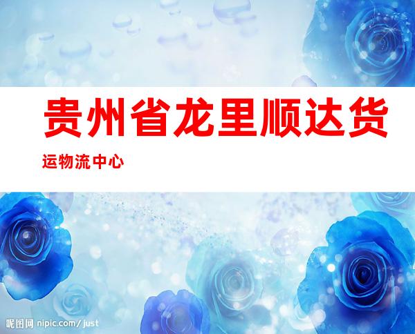 贵州省龙里顺达货运物流中心